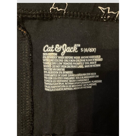 Girls Small Halloween Set Cat & Jack Top And Leggings Kids 6/6x - Picture 7 of 7